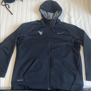 West Virginia(WVU) NIKE zip up jacket DRI-FIT tech